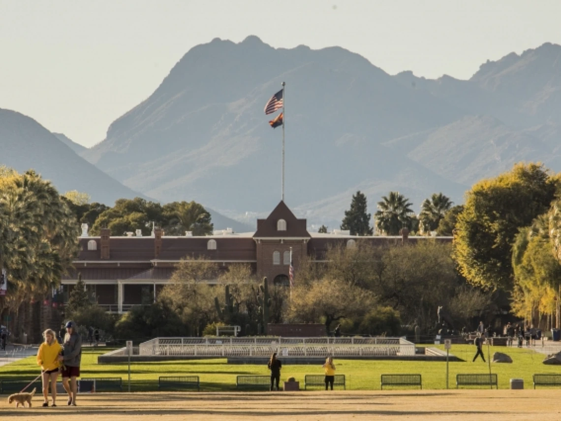 Old Main building on the University of Arizona campus